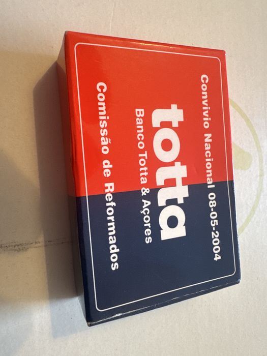 Baralho de cartas Convívio nacional Banco Totta Açores