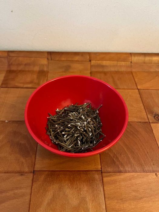 Folha de alecrim seco