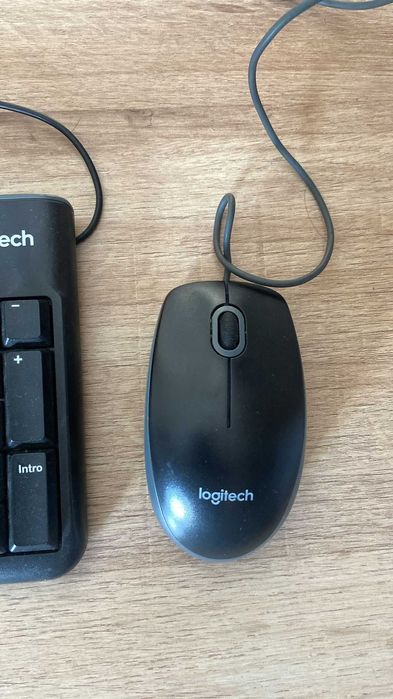 Conjunto Logitech MK120 (teclado + rato USB)