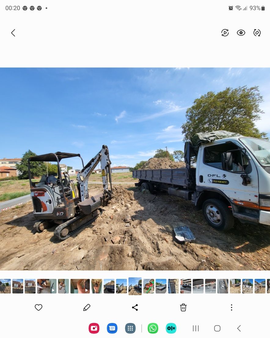 Giratória menos de um metro largura