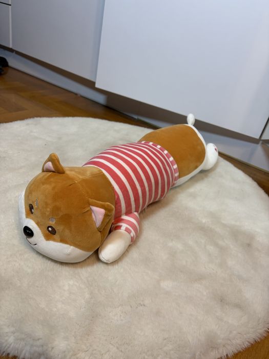 Maskotka pies akita 60cm maskotka pies shiba piesek pluszowy miś 60