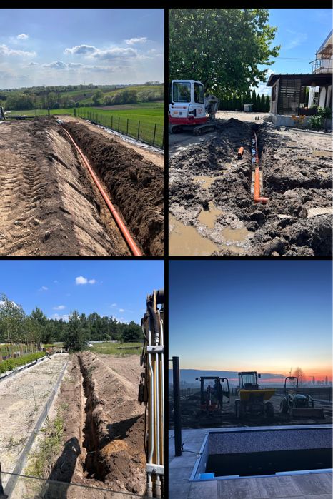 Usługi minikoparka, ładowarka, wozidło, prace ziemne, wykopy