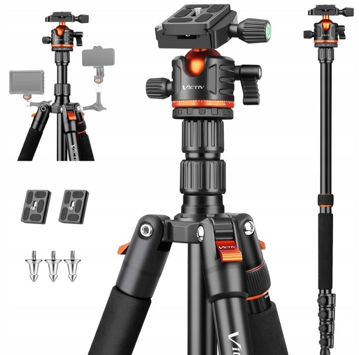 VICTIV Statyw 200cm Aluminiowy Statyw Podróżny DSLR