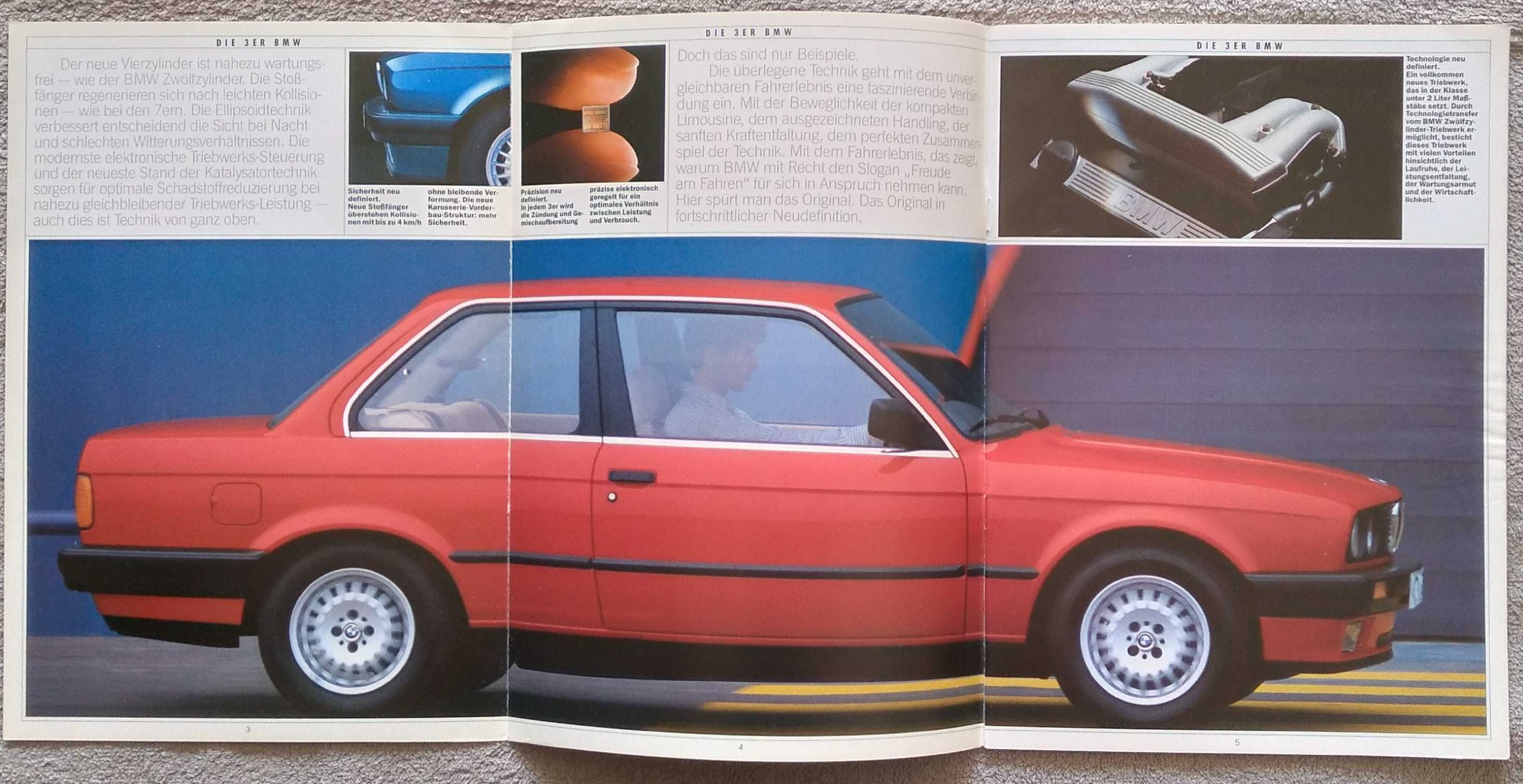 Prospekt BMW serii 3 rok 1987 e30