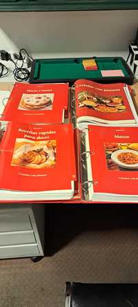 Receitas culinárias 5 volumes. Colecção completa