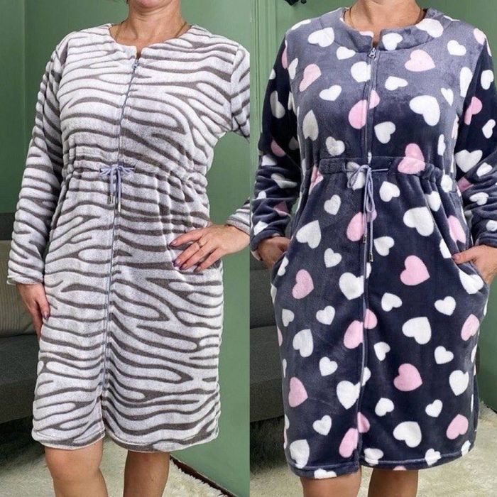 Халат жіночий велюр, махра 44-62