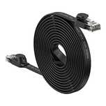 Baseus Speed Six kabel sieciowy płaski RJ45/1000Mbps 15m czarny (WKJS)