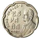 Moeda Espanha 50 pesetas - Juan Carlos I Sagrada Família