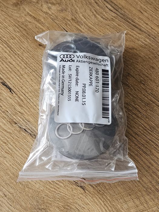oryginalny kapsel kołpak dekielek do felg Audi 60mm