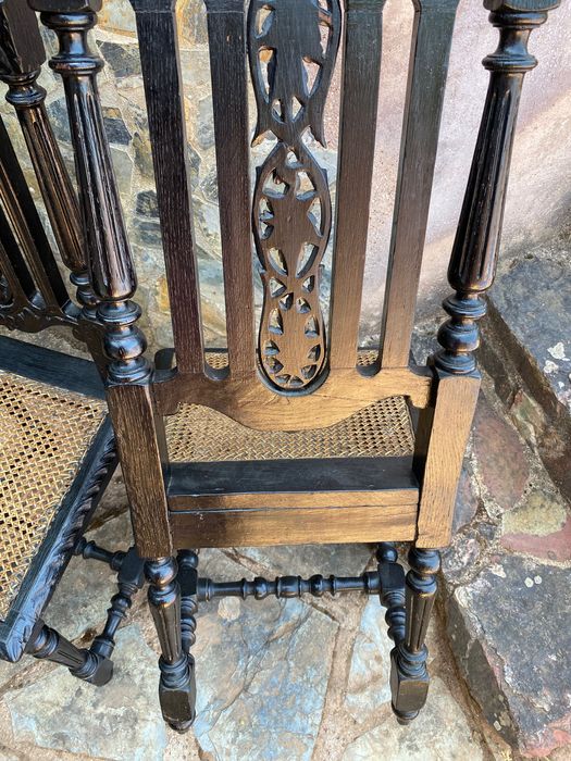 Cadeiras Artesanais Chinesas Séc XIX Madeira exótica Original 1,07 cm