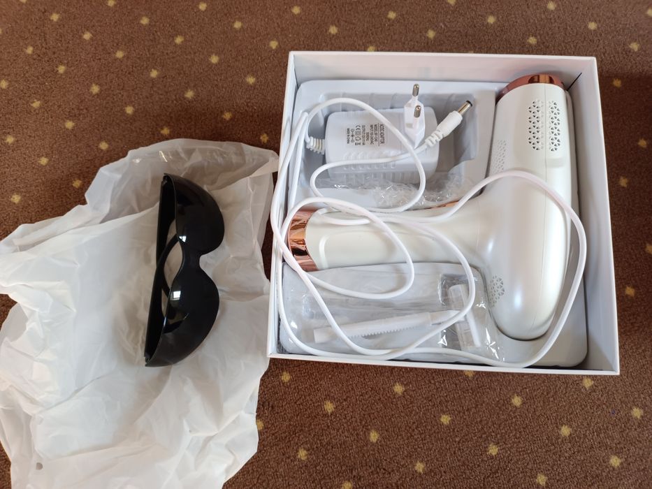 Laser IPL Hair Removal do trwałego usuwania owłosienia, zestaw