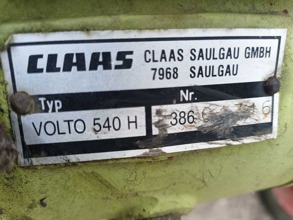 przetrzasarka przewracarka claas w volto 540 sl