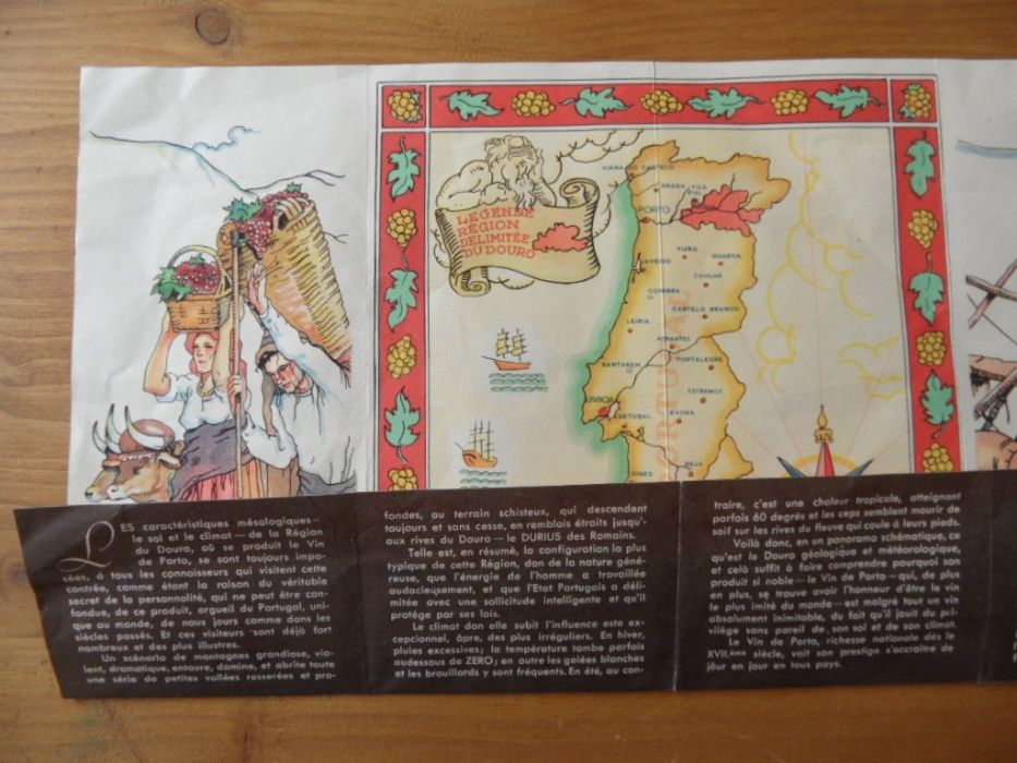 Panfleto Original da Exp. de Paris alusivo ao Vinho do Porto (1937)