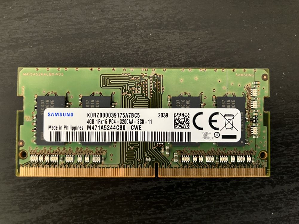 4Gb DDR4 SODIMM PC4-3200Mhz