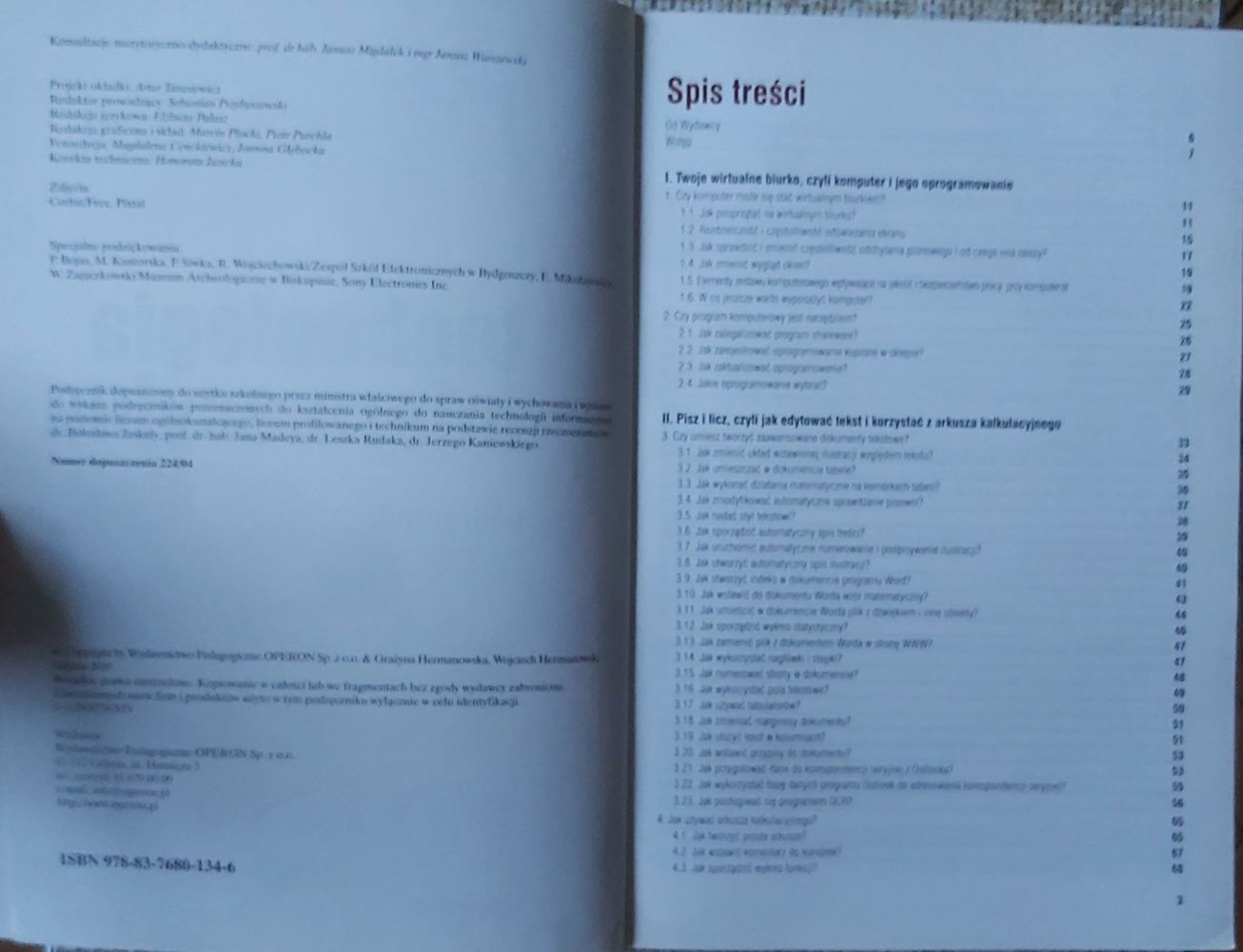 Technologia Informacyjna podręcznik Hermanowska Operon z płytą CD