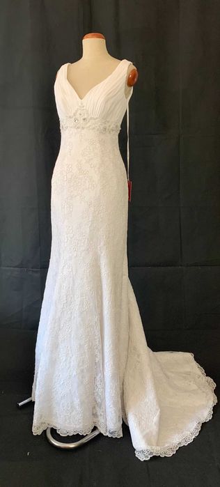 Nowa Suknia Ślubna Koronkowa Syrena Elegancja Zdobienia M 38 glamour