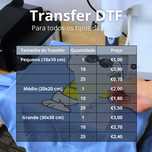 Impressão DTF filme transfer individual para algodão textil todo tipo