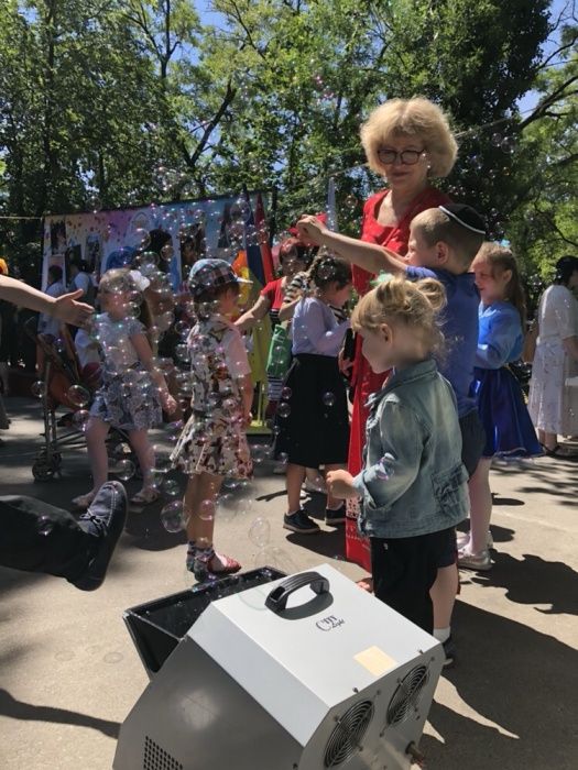 АРЕНДА большой генератор мыльных пузырей для детского праздника