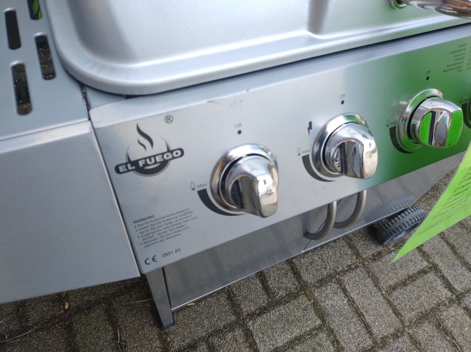 Grill Gazowy  EL FUEGO DAYTON 17kW 6+1 KÓŁKA Nowy lekko uszkodzony !