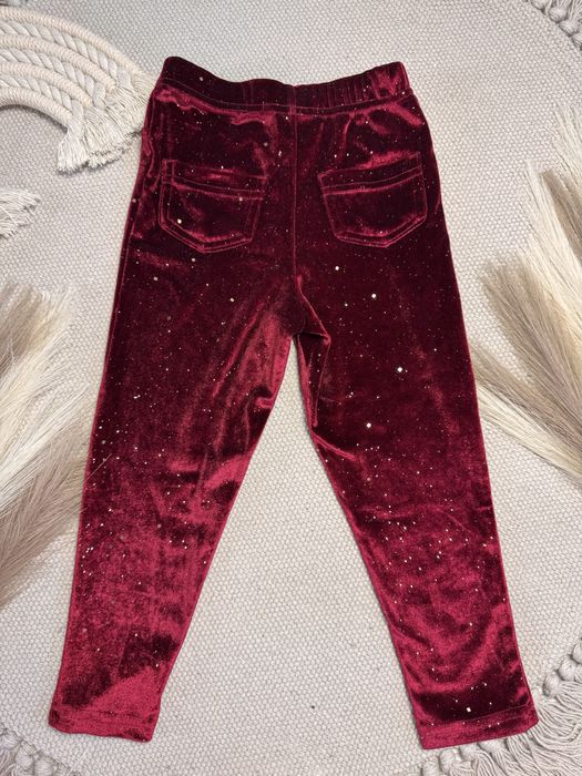 Świąteczne legginsy Sinsay rozmiar 98cm