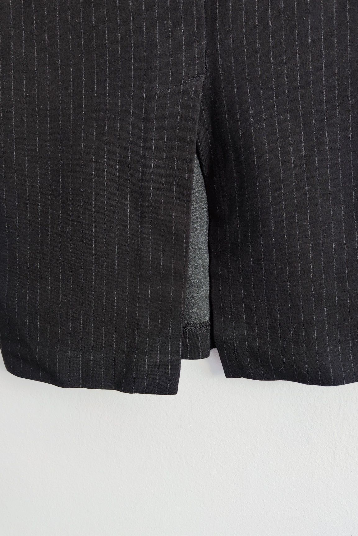 Czarna ołówkowa spódnica midi z wysokim stanem H&M 36