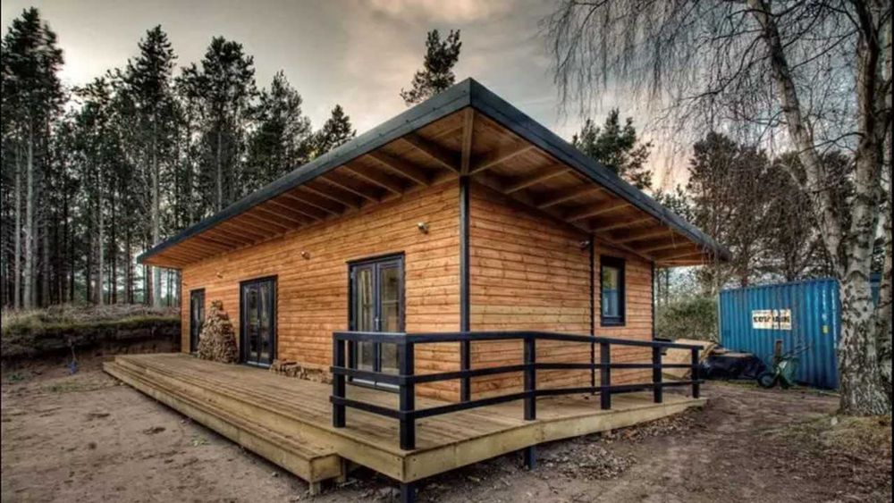 Casa de Madeira T1 Bungalow, Pré-Fabricada