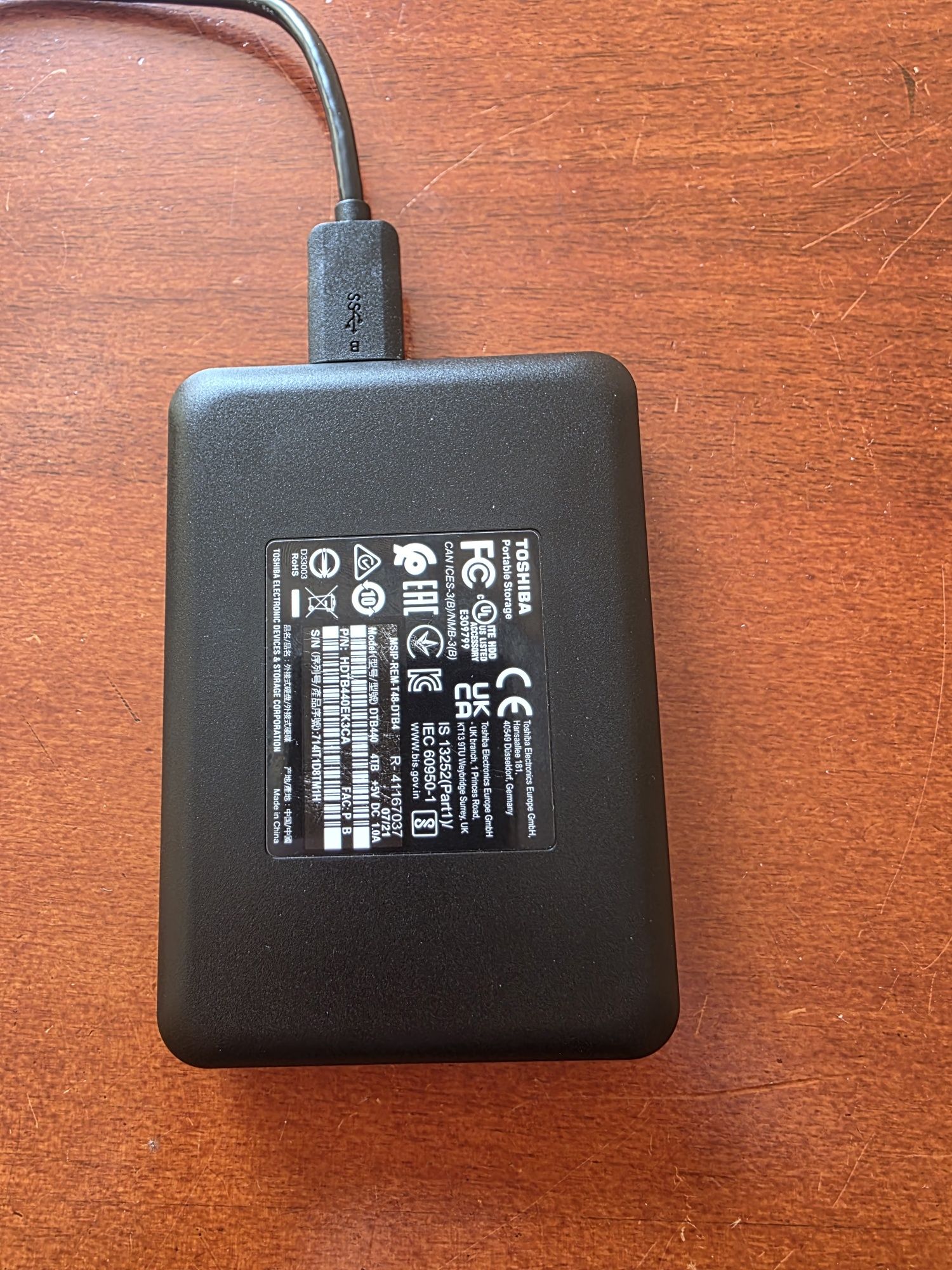 Dysk zewnętrzny USB 4TB Toshiba canvio