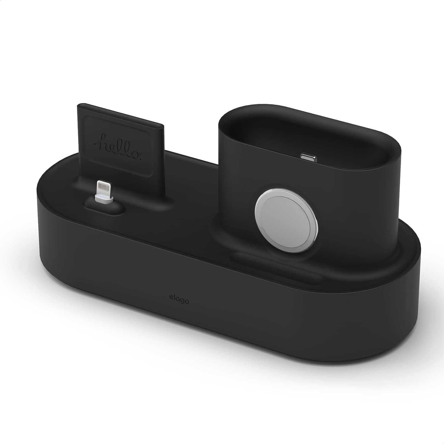 Suporte carregamento elago 3 em 1 para iPhone e Apple watch