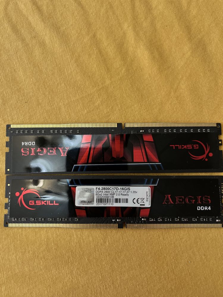 Оперативна памʼять G.Skill Aegis DDR4 2X8