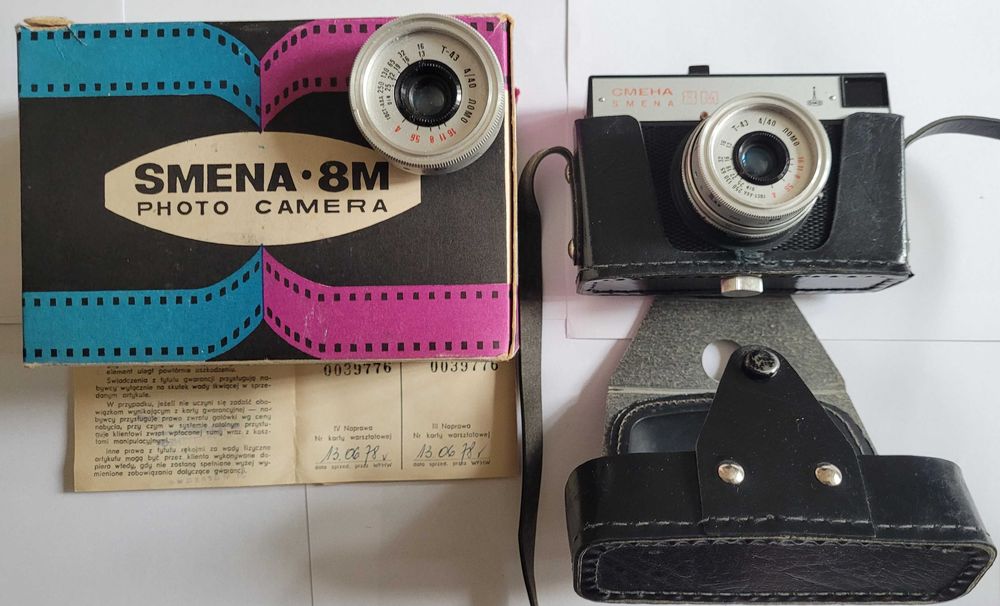 Aparat Smiena 8M z epoki PRL, produkcja ZSRR