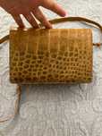 Bolsa en couro de crocodilo verdadeiro