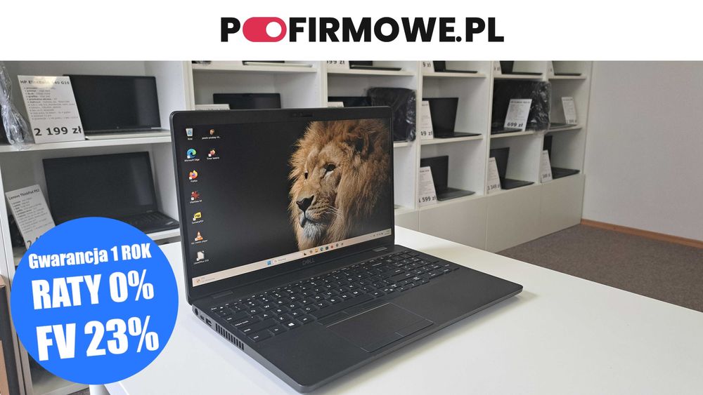 Biznesowy Dell Latitude 5500 15" i5-8gen 16GB 256SSD IPS FHD Klasa A