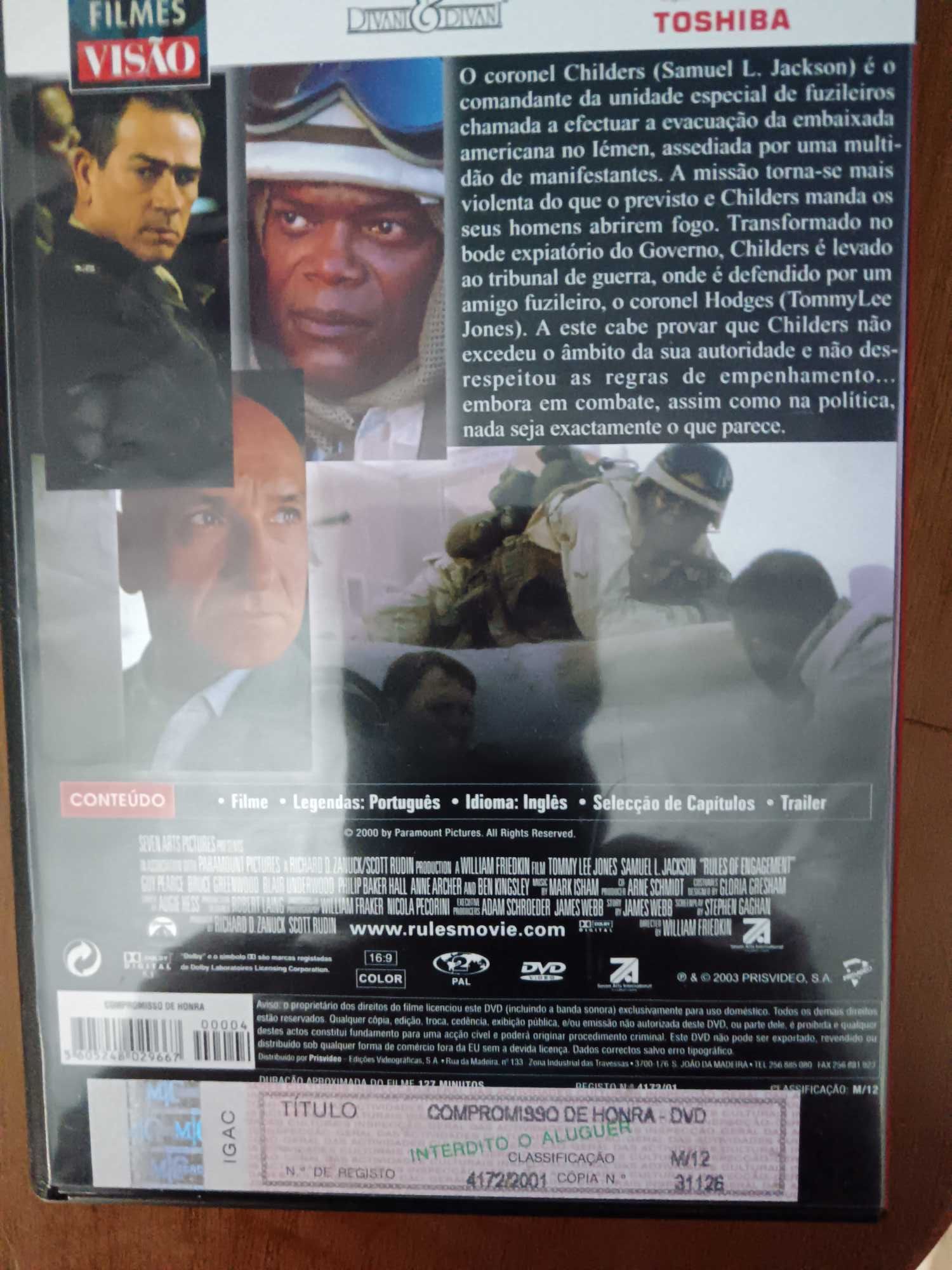 filme dvd original - compromisso de honra