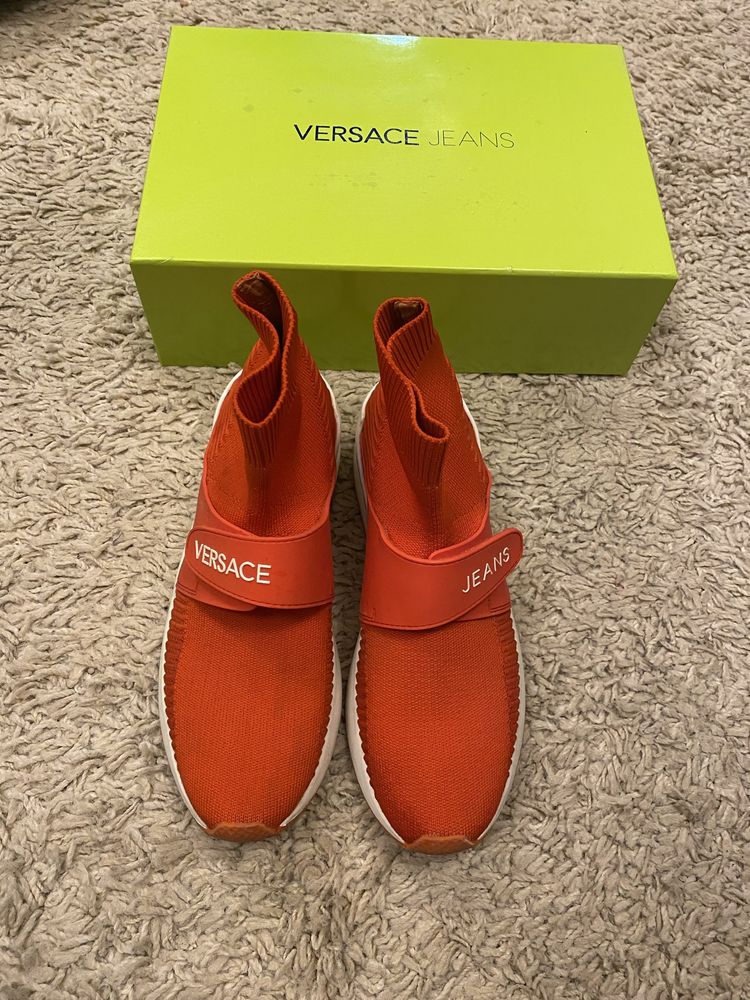 Versace Jeans buty sportowe ze skarpetą  38 koral Sneakers botki