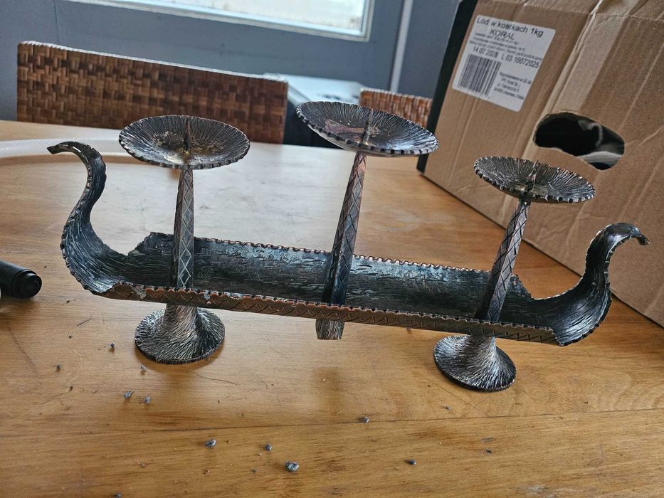 Stary świecznik prl