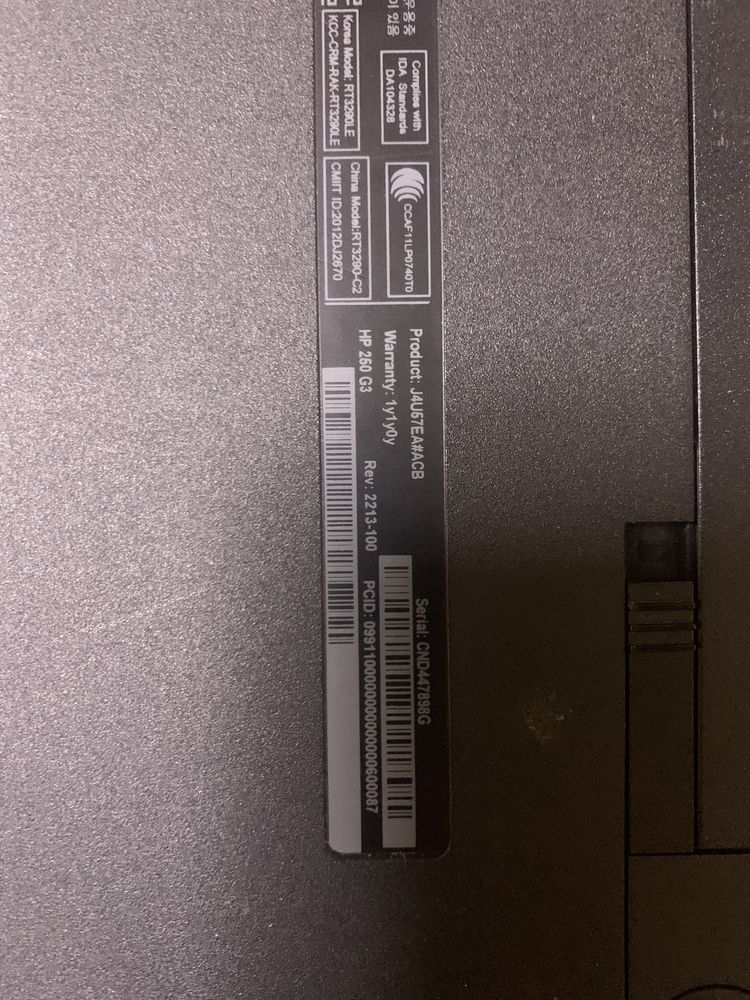 HP 250 G3 Intel N2840, 4gb RAM, 500 HDD