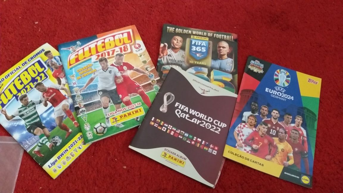 Cromos e cadernetas futebol