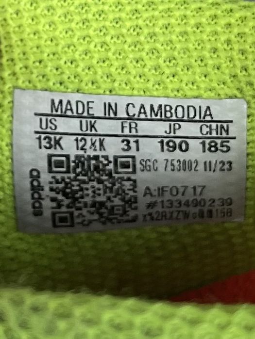 Adidas Crazyfast бутсы сороконожки копы 31 размер детские полупрофи