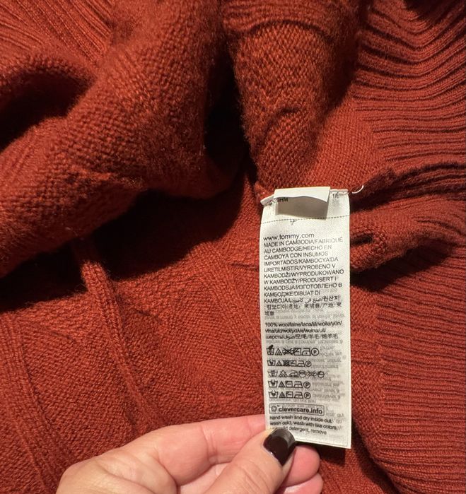 Tommy Hilfiger 100% wełna XL golf
