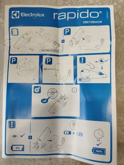 Ручний пилосос Electrolux Rapido