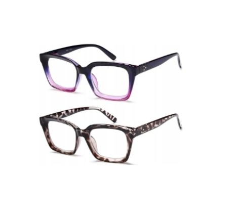 Okulary Do Czytania Damskie Blokujące Niebieskie 2 Sztuki -1,25