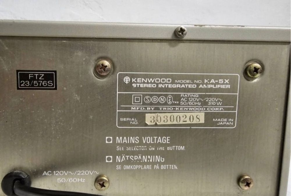 Stereo Wzmacniacz Kenwood KA-5X, 2*55W Seria XL, Made in Japan