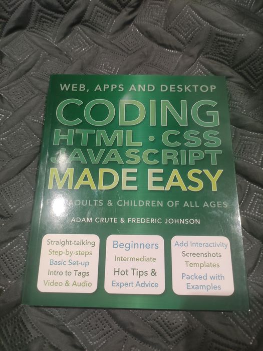 Coding - HTML, CSS, JAVASCRIPT made easy - livro - novo