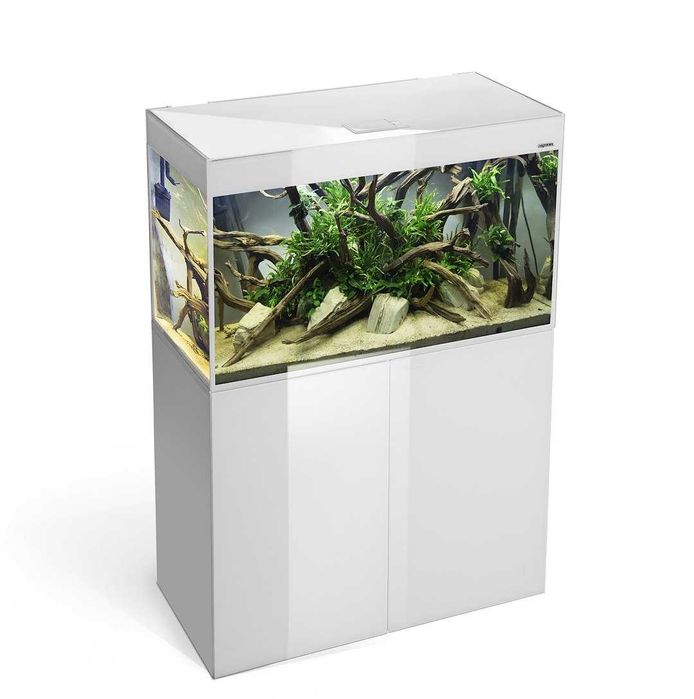 Aquael ZESTAW DROP GLOSSY ST 80 D&N Biały + Szafka