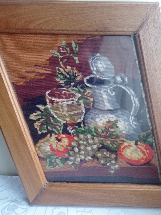 Obraz ręcznie haftowany 50x45 cm