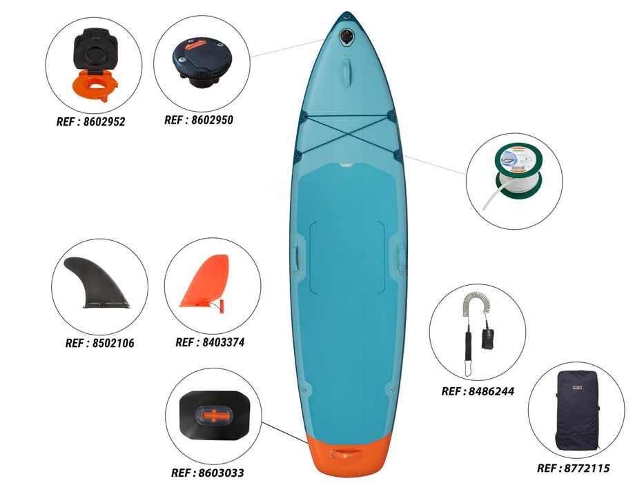Stand up paddle insuflável robusta para empresas de aluguer
