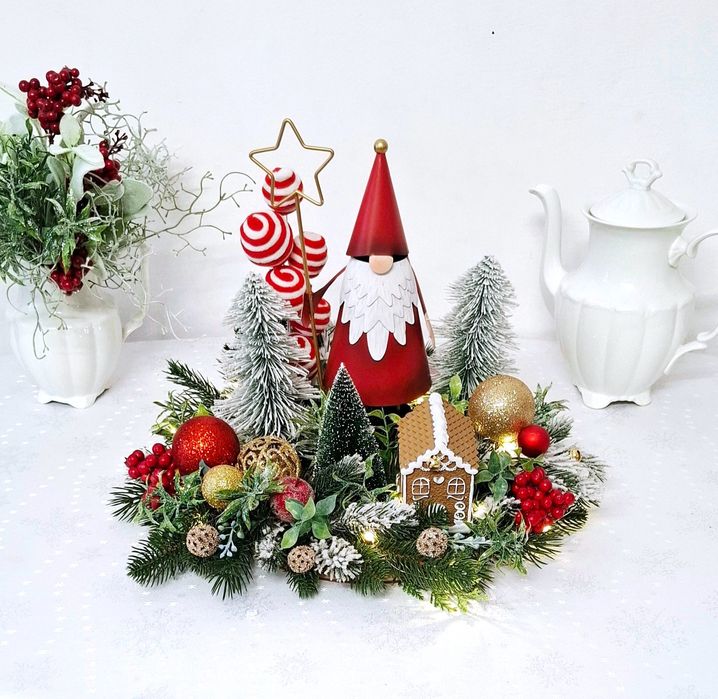 Dekoracja świąteczna duża z led.