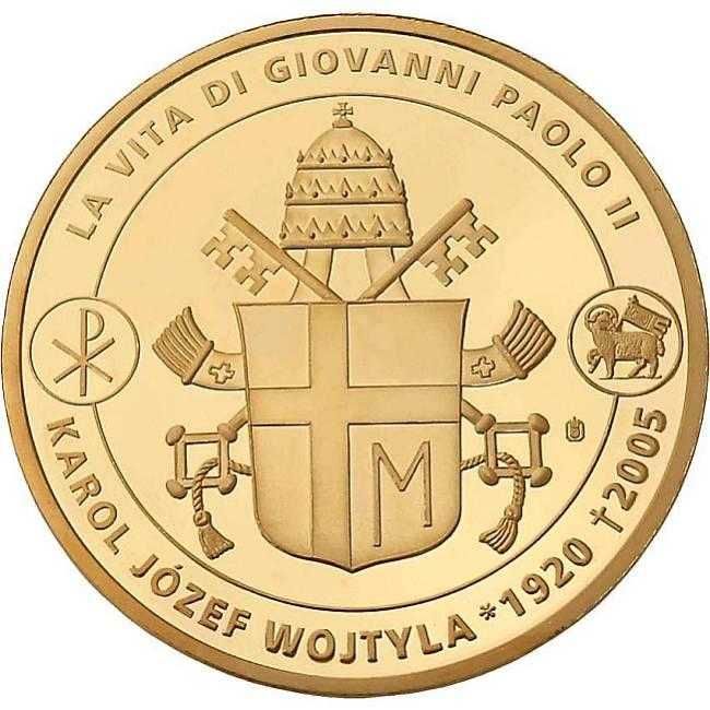 Medal Jan Paweł II Konsekracja Biskup Złoto Srebro Hologram Papież