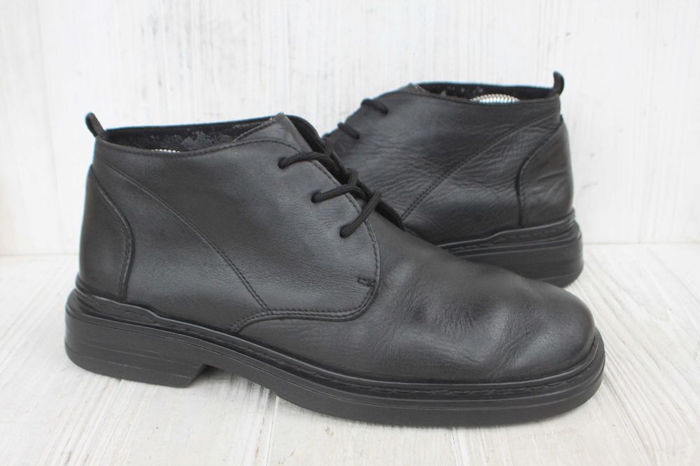 Широкі зимові черевики Rieker шкіра Німеччина 41р ботинки