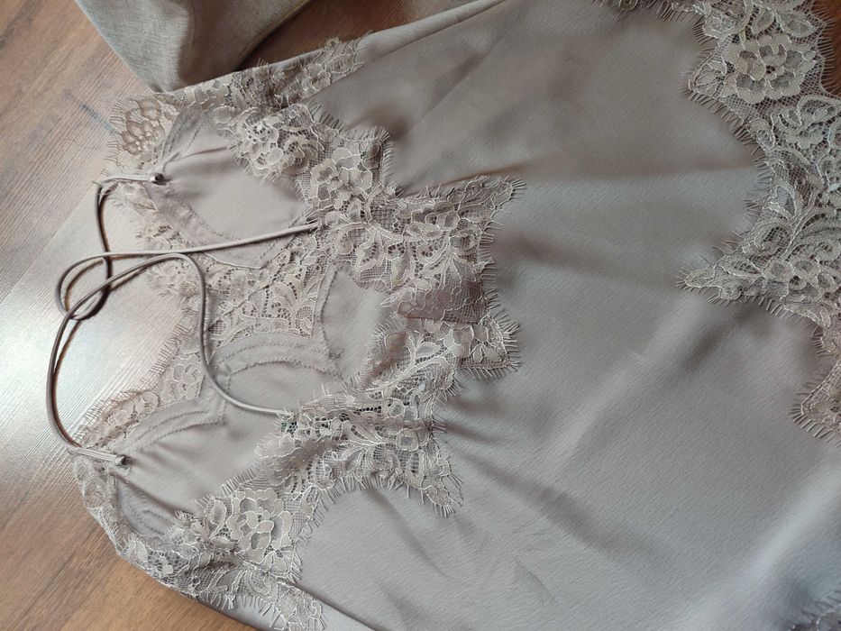 Майка топ zara в білизняному стилі